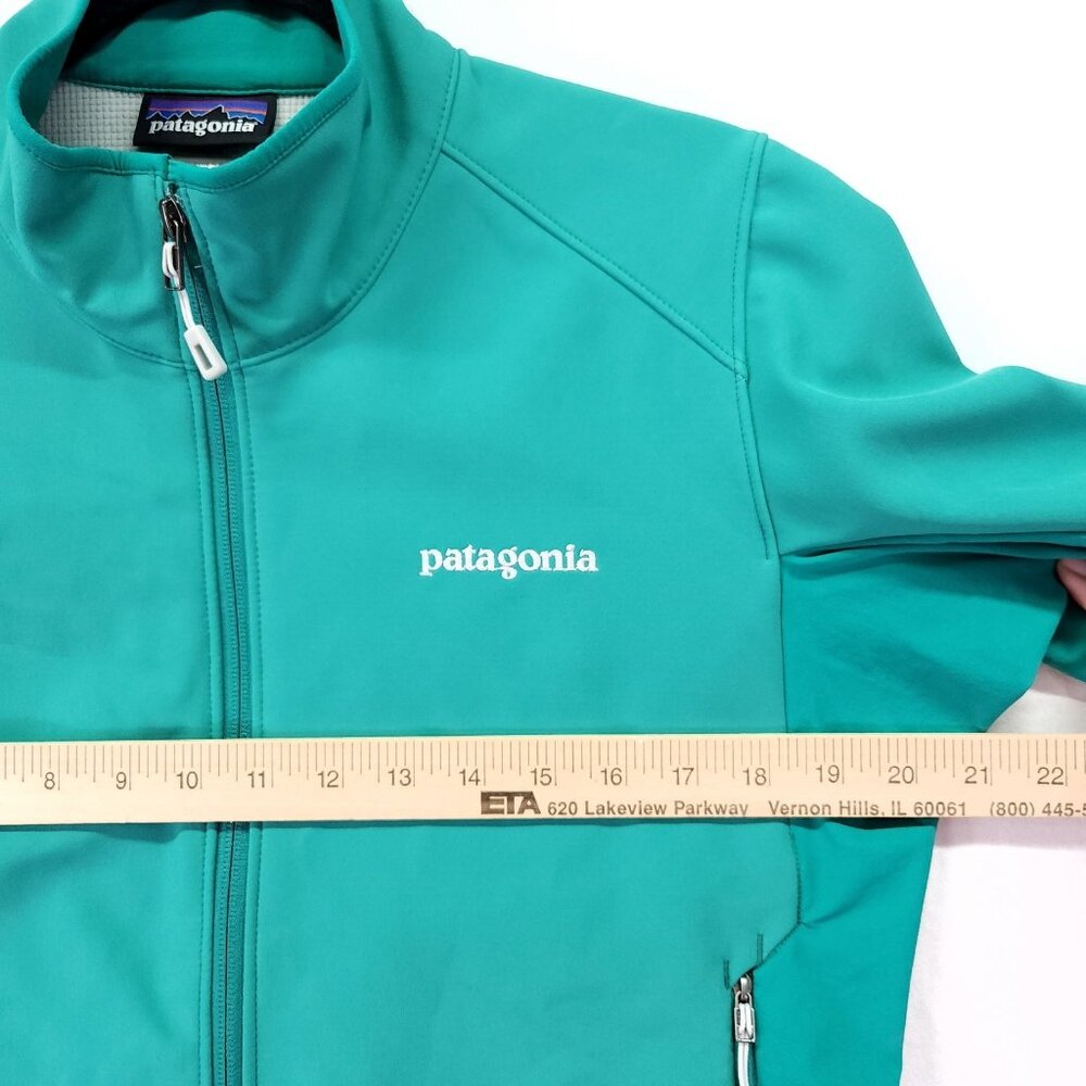 Patagonia Polartec Softshell Hoody Jacket Windbloc Grid Fleece Lined Medium - Picture 4 of 14